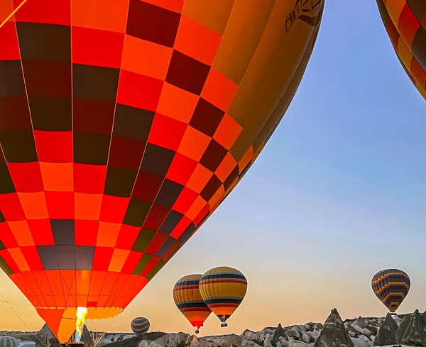 Cappadocia hot air balloon ride at sunrise